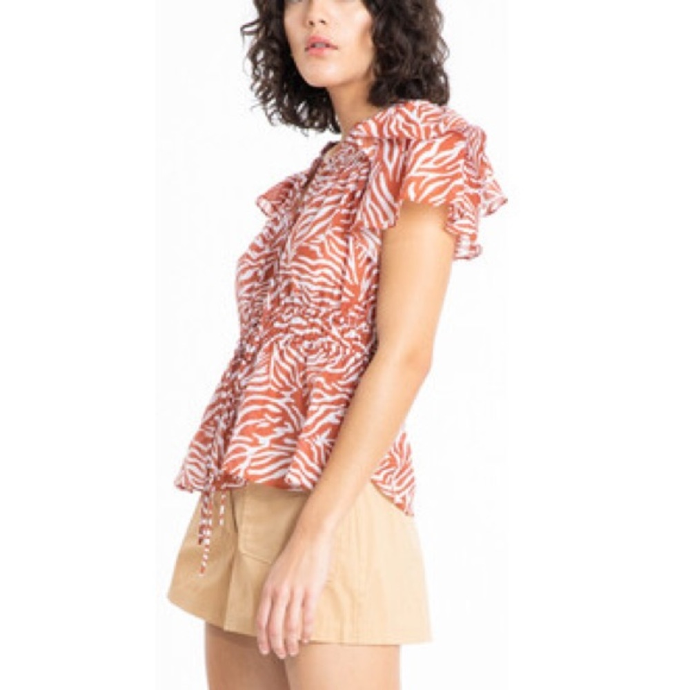 NWT Tanya Taylor Crystal Print Silk Blend Blouse 2 $345 Doen
Sezane